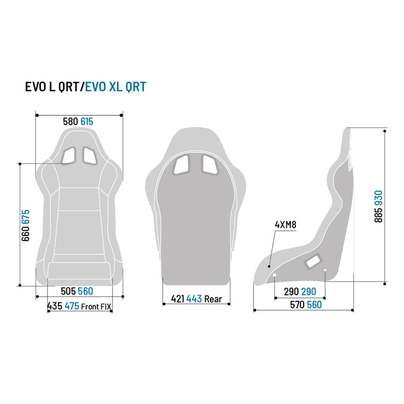 Sparco EVO L QRT racing seat – view 2