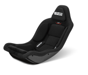 Sparco GP black fabric seat front view