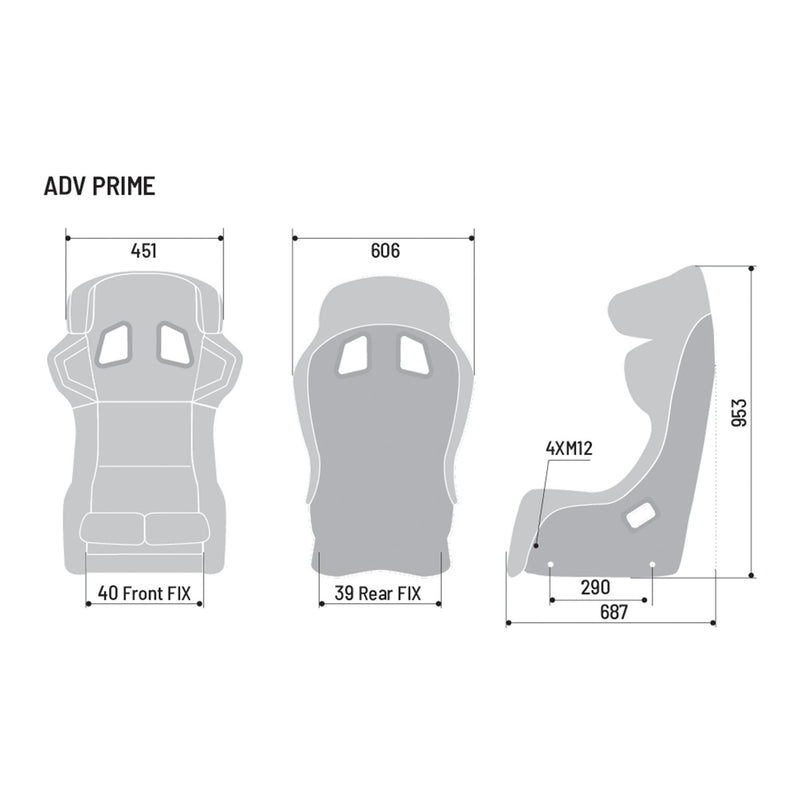 Sparco ADV Prime PAD Carbon Racing Seat — view 4
