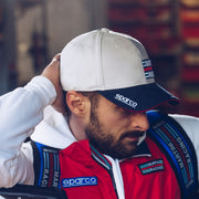 Sparco Martini Racing Side Logo Cap — White — view 4