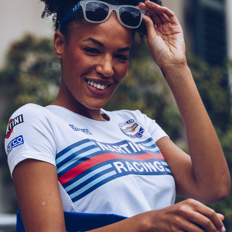 Sparco Martini Racing Women's Replica T-Shirt — White — view 3