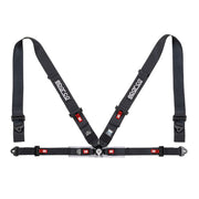 Sparco Sport H-4 4-Point Racing Harness – Black