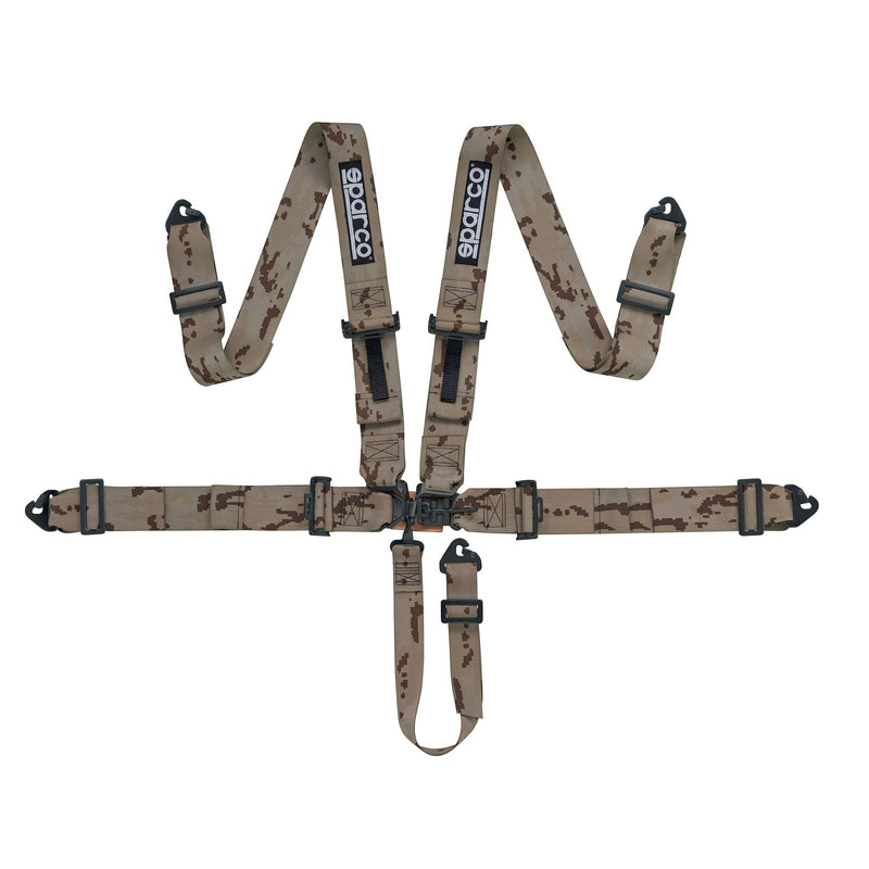 Sparco Sport H-5 SFI 5-Point Harness – Military green camouflage