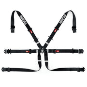 Sparco Formula H-7 6-Point Racing Harness – Black