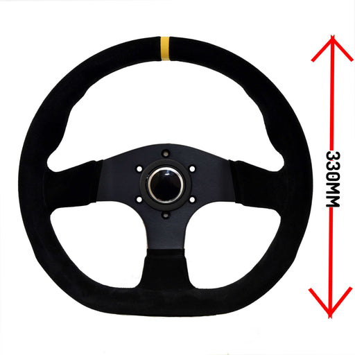 LTEC LTEC064 330 mm Suede Steering Wheel