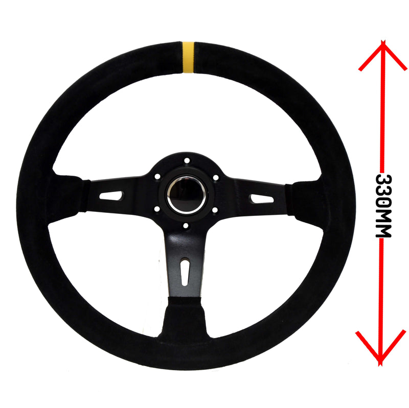 LTEC LTEC067 330 mm Suede Steering Wheel