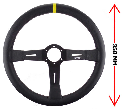 LTEC LTEC014 350 mm Leather Steering Wheel