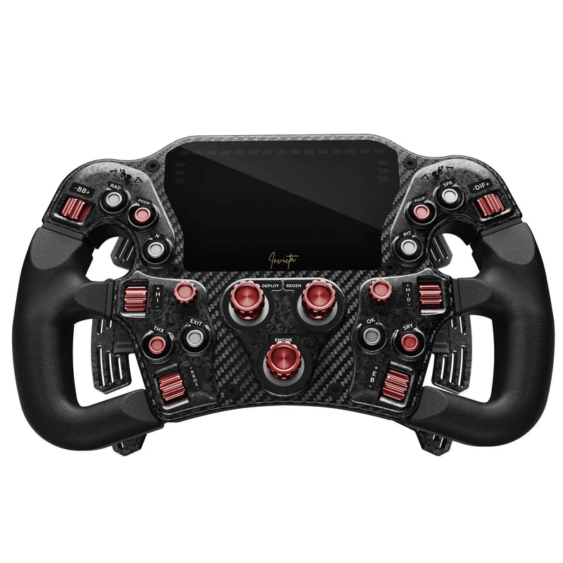 Asetek SimSports Invicta Formula Wheel – Red on Black Edition - Asetek SimSports - Sim Race Webshop product image 1