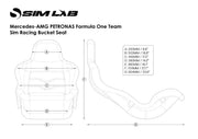 Sim-Lab Mercedes-AMG PETRONAS Formula One Team Sim Racing Seat - Sim-Lab - Sim Race Webshop product image 3