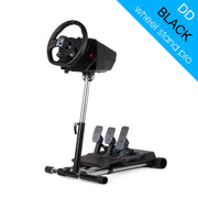 Wheel Stand Pro DD for Logitech, Fanatec, Moza Racing R9, R12 - BLACK - Sim Race Webshop B.V.