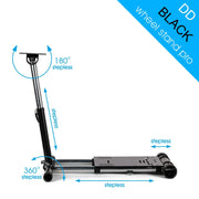 Wheel Stand Pro DD for Logitech, Fanatec, Moza Racing R9, R12 - BLACK - Sim Race Webshop B.V.