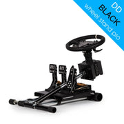 Wheel Stand Pro DD for Logitech, Fanatec, Moza Racing R9, R12 - BLACK - Sim Race Webshop B.V.