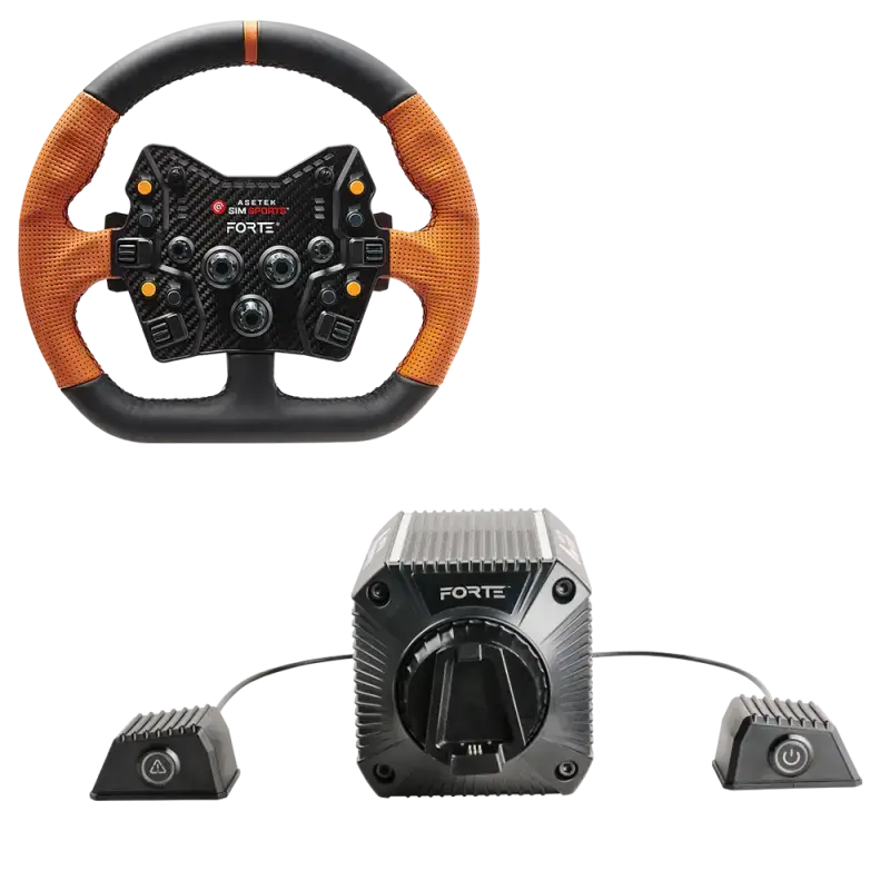 Asetek SimSports Forte (18nm) Direct Drive Wheel Base + Forte GT Wheel Bundle - Asetek SimSports - Sim Race Webshop product image 3