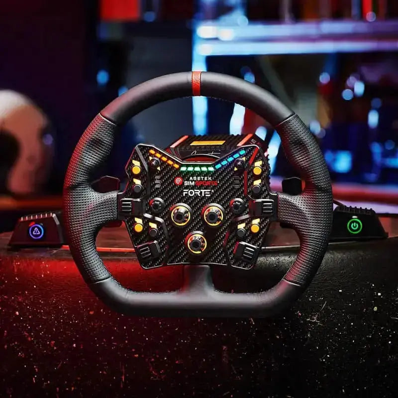 Asetek SimSports GT Closed D Black Leather Rim - Asetek SimSports - Sim Race Webshop product image 4