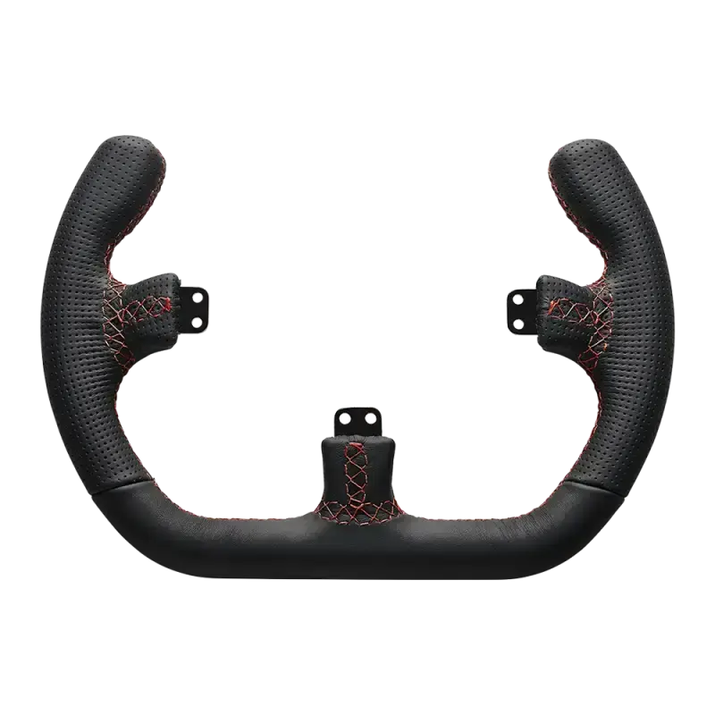 Asetek SimSports Open D Black Leather Rim - Asetek SimSports - Sim Race Webshop product image 2