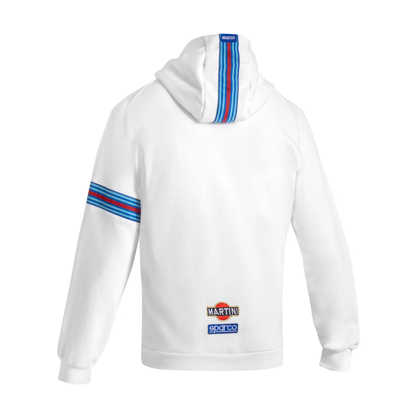 Sparco Martini Racing MY25 Hooded Full Zip Sweatshirt — White — view 2
