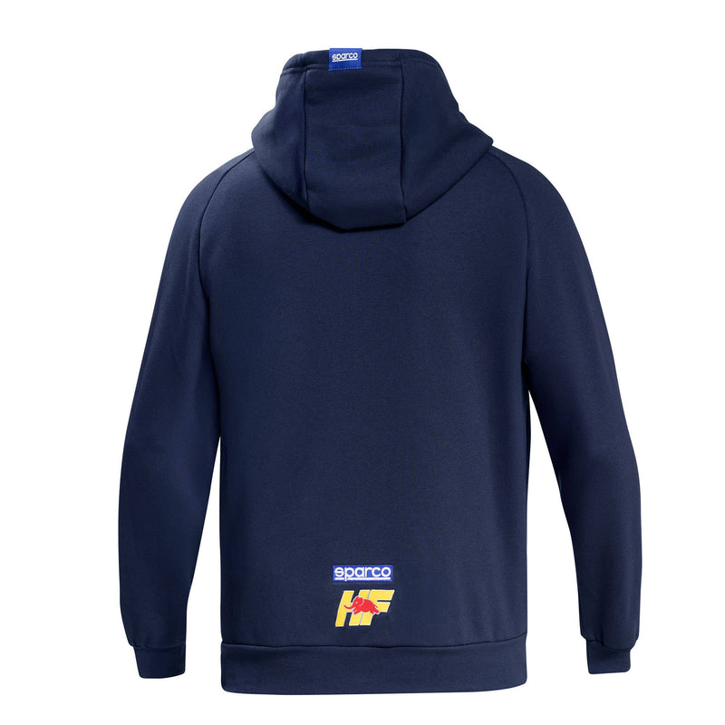 Sparco Lancia Yellow HF Hoodie — Navy blue/Red — back