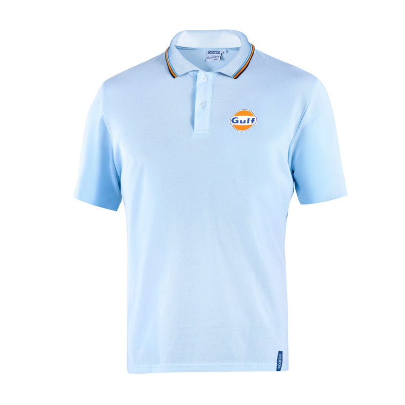 Sparco Gulf Piqué Polo — Light blue — view 1