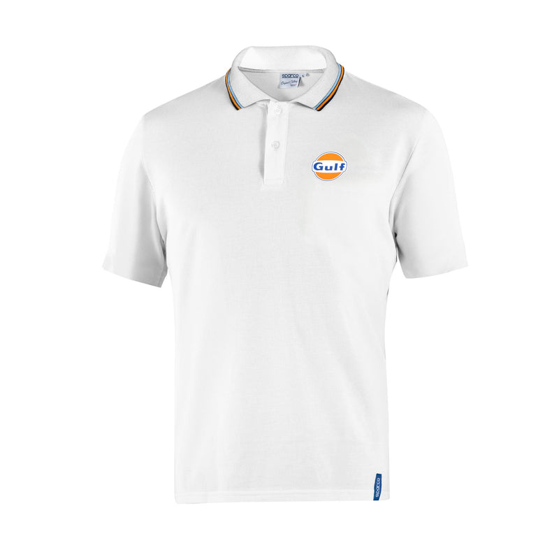 Sparco Gulf Piqué Polo — White — view 1