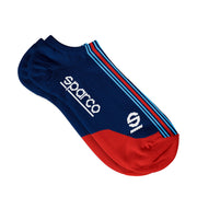 Sparco Martini Racing Iconic Low Cut Socks — Navy blue/Red — view 1