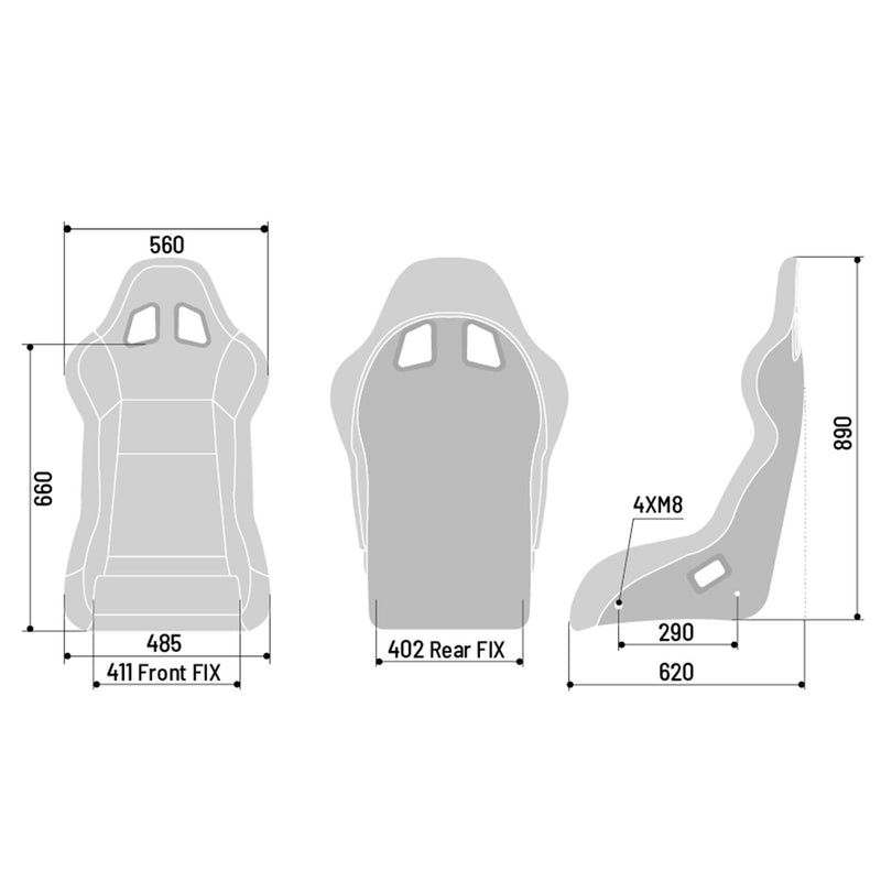 Sparco EVO QRT X racing seat – view 3