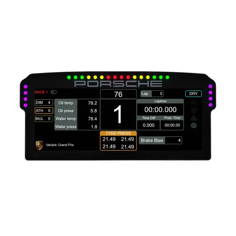 GRID Engineering Porsche 911 GT3 Cup Dashboard Display Unit - Grid Engineering by Sim-Lab - Sim Race Webshop product image 1