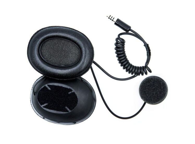 ZeroNoise Full-Face Helmet Intercom Kit with Ear Cups – product view