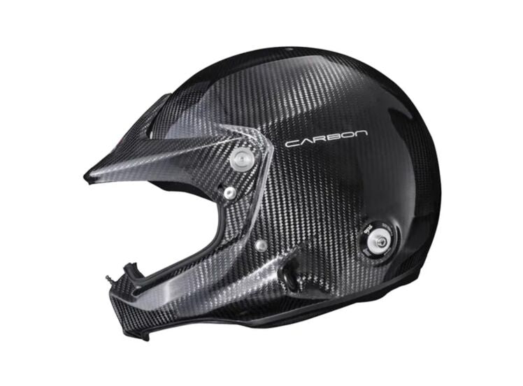 Stilo WRX RAID Carbon (with peak) - Snell SA2025 Helmet – Stilo - WRX RAID Carbon (with peak) - SNELL SA2025