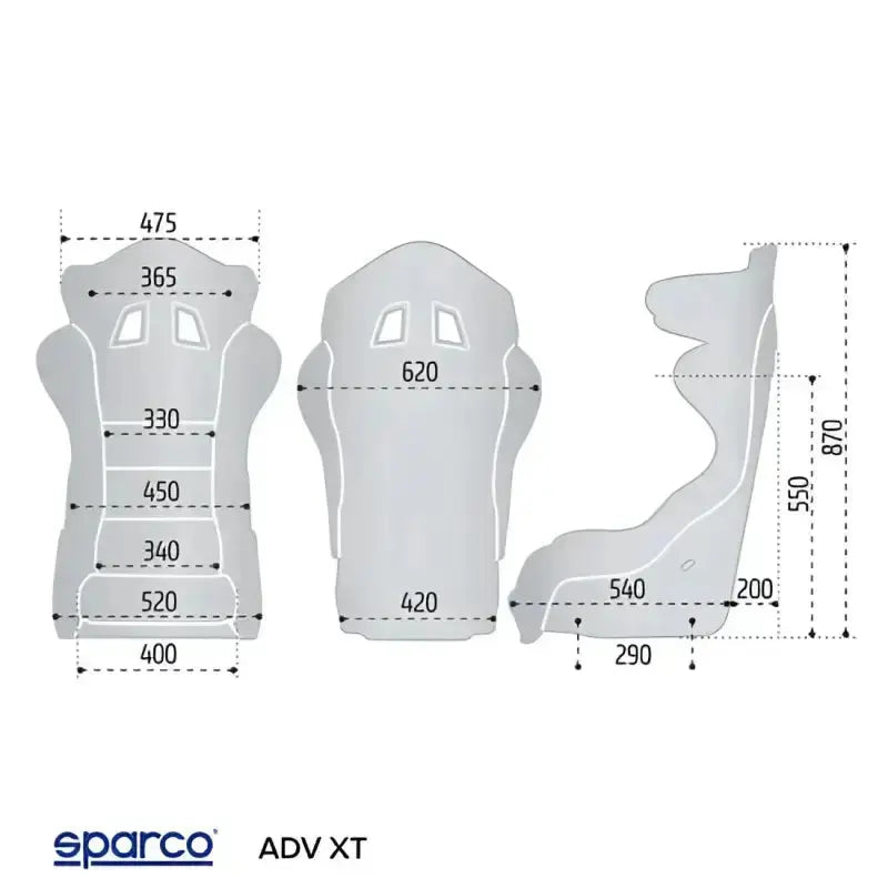 SPARCO ADV XT FIBREGLASS SEAT - Sim Race Webshop B.V.