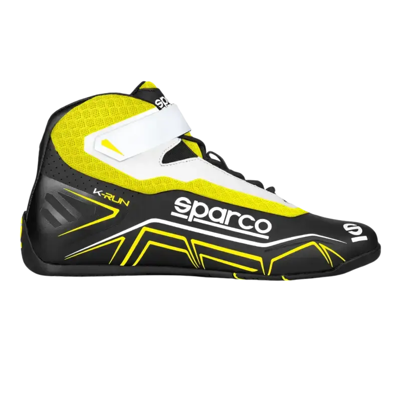 SPARCO K-RUN Shoes For Karting - Black / Fluo Yellow / 47 - Shoes