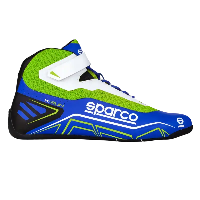 SPARCO K-RUN Shoes For Karting - Blue / Fluo Green / 47 - Shoes