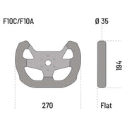 Sparco F-10C 6-Bolt Steering Wheel — 