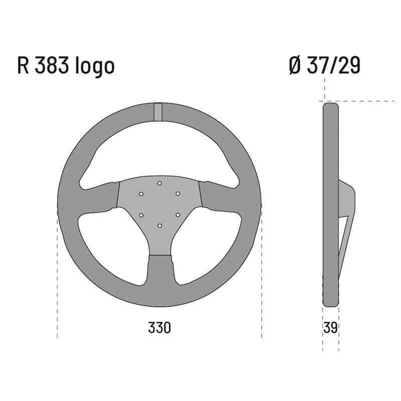 Sparco R383 Logo Edition Steering Wheel — 