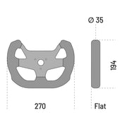 Sparco F-10C 3-Bolt Steering Wheel — 