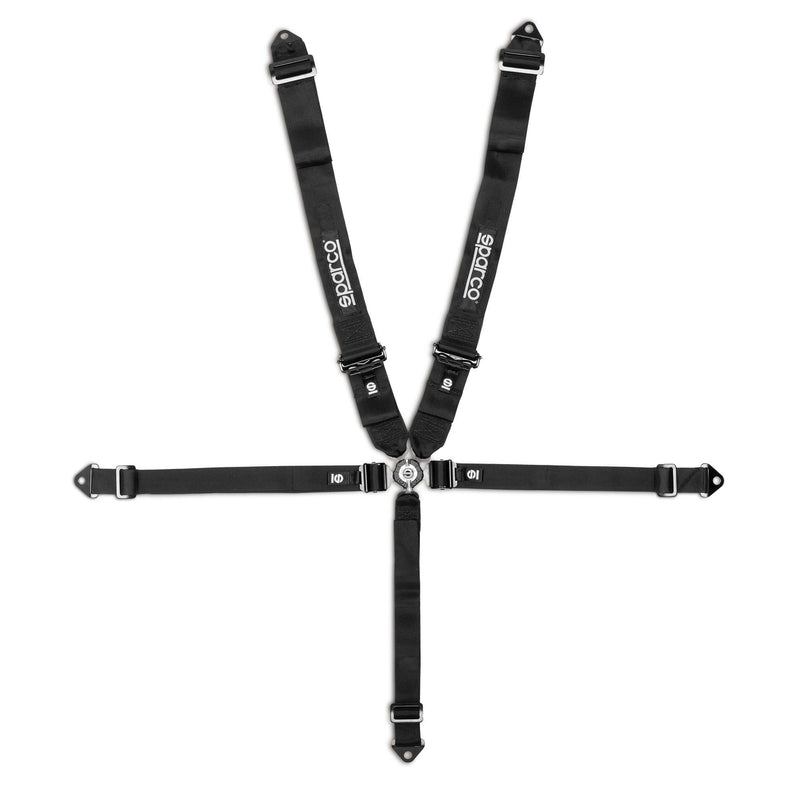 Sparco Club H-4R 5-Point Performance Harness — Black