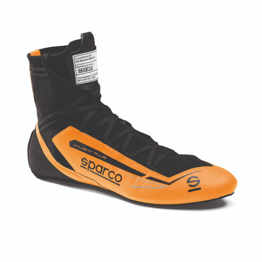 Sparco X-Light Plus FIA Racing Shoes — Fluo orange/Black