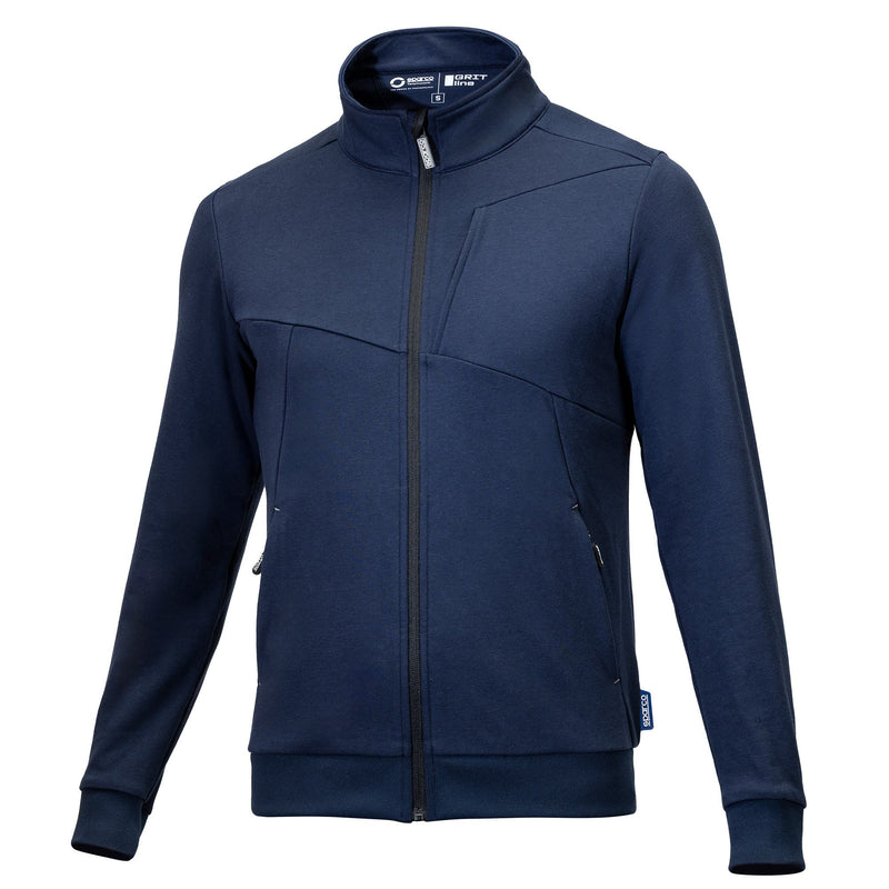 Sparco Grit Plata Sweater Full Zip — Navy blue