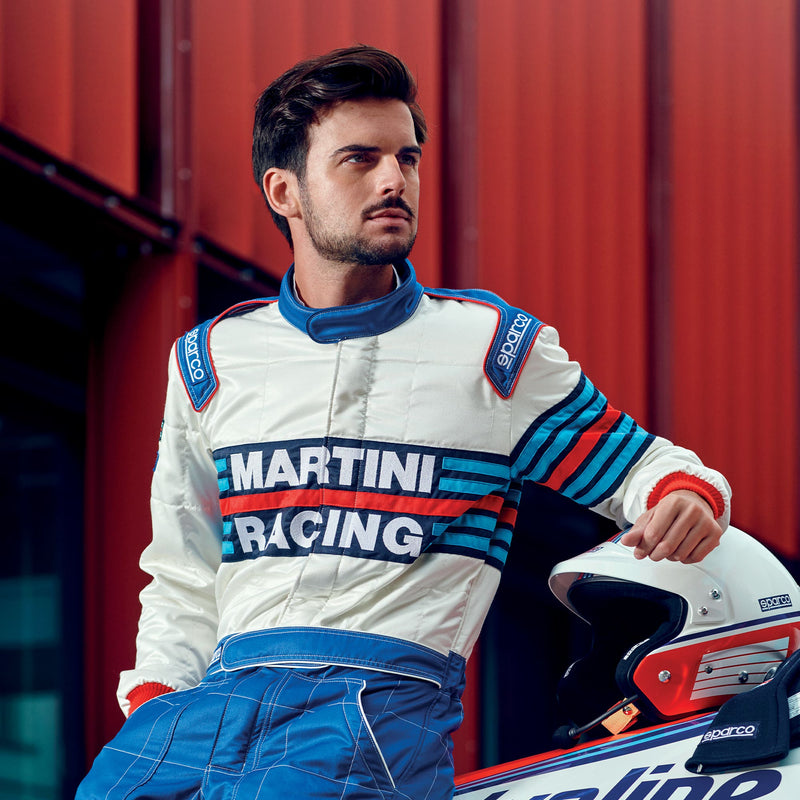 Sparco Martini Racing Competition R567 Racing Suit — Sky blue