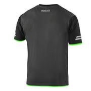 Sparco Tech Tucson T-Shirt - Black/Grey/Navy — Grey/Green
