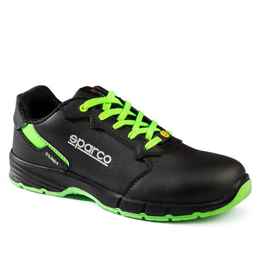 Sparco Targa Arturo Safety Shoes S3S ESD Unisex Black — Black/Fluo green