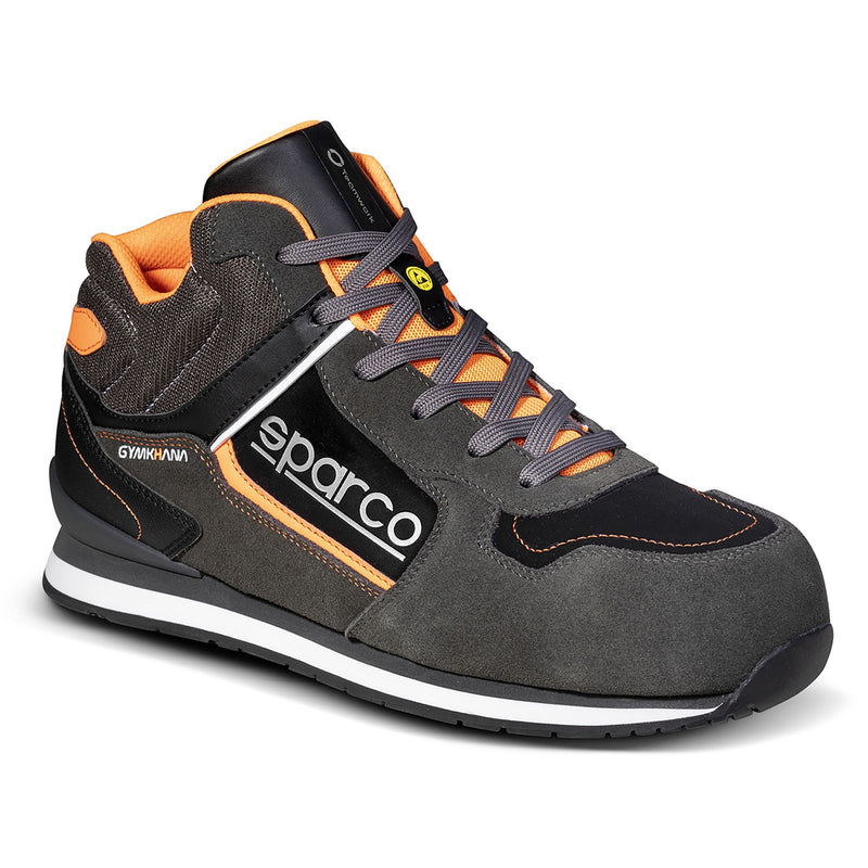 Sparco Gymkhana-H Acropolis Safety Shoes S3 ESD — Dark grey/fluorescent orange