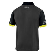 Sparco Tech Toledo Polo Shirt —  grigio scuro / giallo fluo