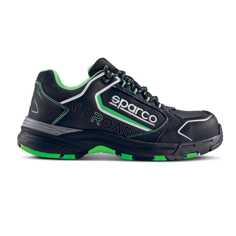 Sparco Allroad Baku Safety Shoes S3 - Black — Black/Fluo green