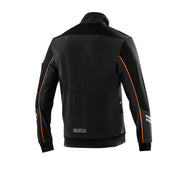Sparco Tech Austin Light-Shell Jacket — Black/Orange fluo