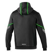 Sparco Full Zip Colorado Hoodie — Grey/Green