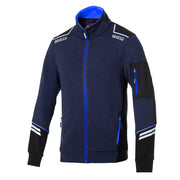 Sparco Tech Alabama Full-Zip Sweatshirt — blue marine/light blue