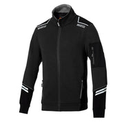 Sparco Tech Alabama Full-Zip Sweatshirt — Black/Dark Gray