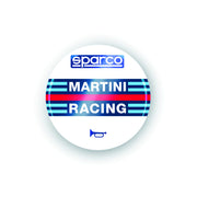 Sparco Gemma Steering Wheel Emblem Martini Racing - White — 