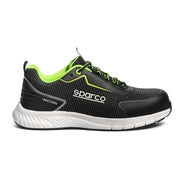 Sparco Safety Shoes S1PS Traction Yuki Unisex Black/White/Light Blue — Black/White/Lime