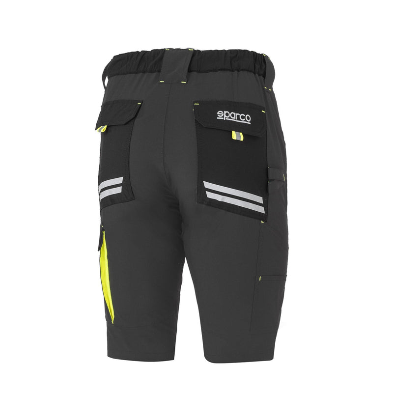 Sparco Tech Light Laredo Work Shorts —  grigio scuro / giallo fluo